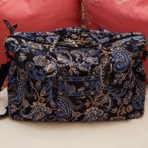 Vera Bradley Blue Paisley Carry On/Overnight Bag